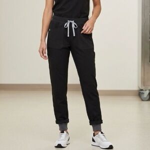 Figs Tansin 2.0 Jogger Scrub Pants Black FIONx Yoga Waistband Women’s Medium